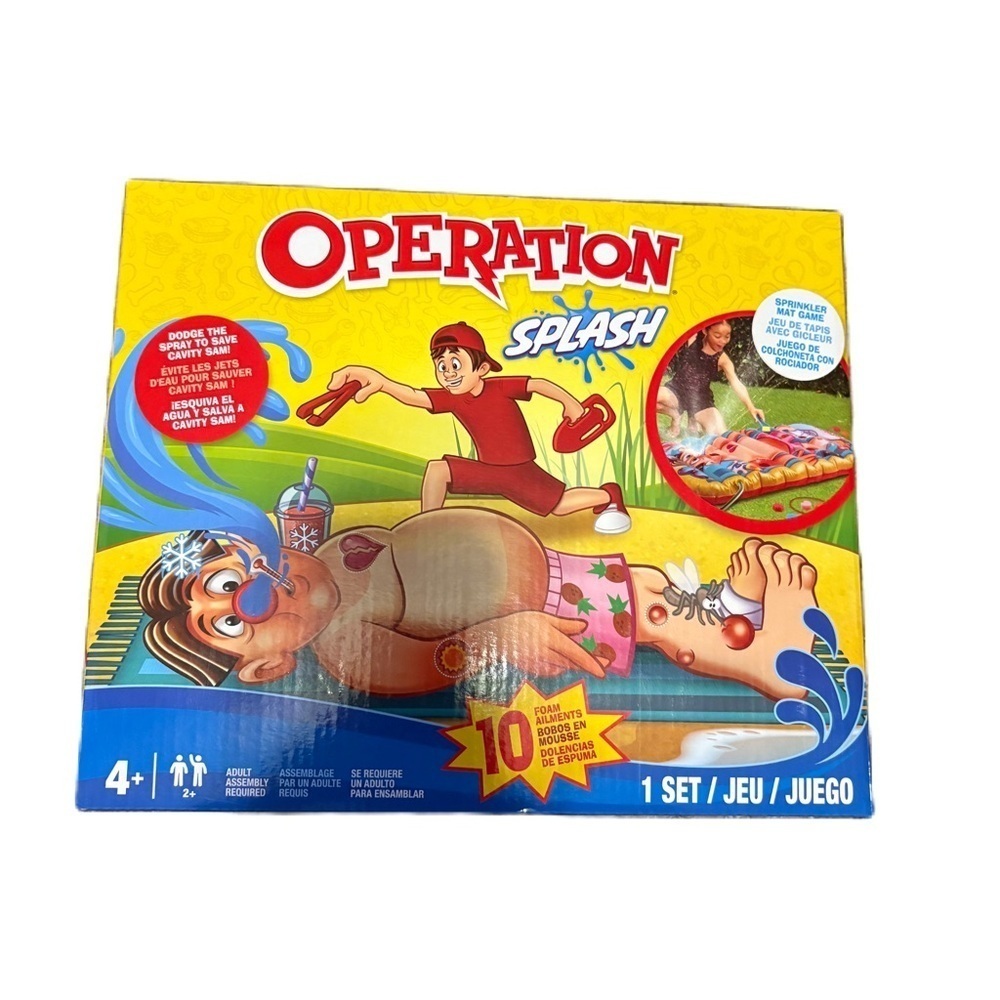Hasbro Operation Splash Game NEW Water Toy Outdoors